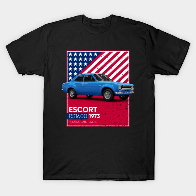 Classic Car Escort RS1600 1973 T-Shirt by cecatto1994